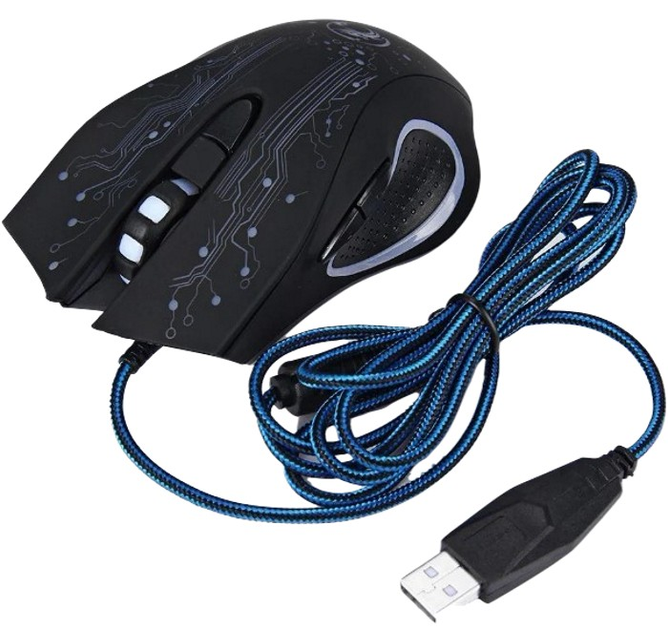 Игровая мышка iMICE X9, проводная компьютерная мышь с LED с подсветкой 2400 dpi, мышка для ПК, ноутбука - изображение 6