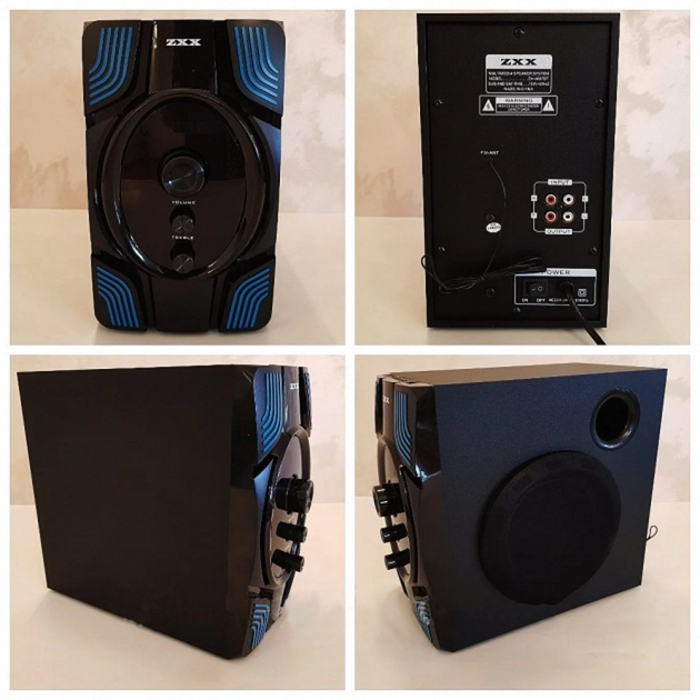 Музыкальный центр ZXX ZX-4807 BT 2.1, Акустическая система с