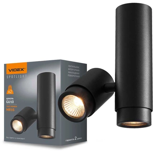 Светильник точечный VIDEX GU10 SPF07 черный - изображение 2
