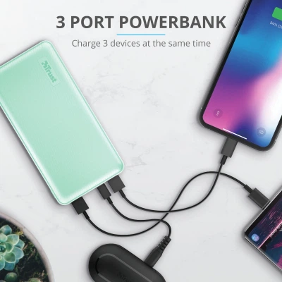Батарея універсальна Trust Primo 15000 mAh Mint (23902_TRUST) - Фото 11 Батарея універсальна Trust Primo 15000 mAh Mint (23902_TRUST) - зображення 11