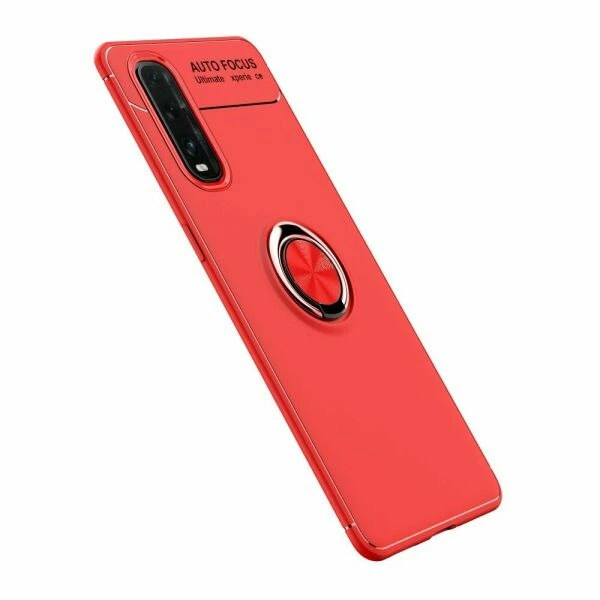 Чохол з магнітним кільцем UniCase Magnetic Ring для OPPO Find X2 - Red - зображення 3