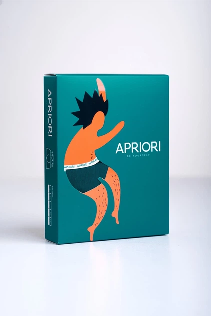 Мужские трусы APRIORI Транки L Оранжевые - изображение 6