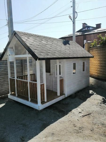 Детский деревянный домик для улицы "Соната" 4*2м 