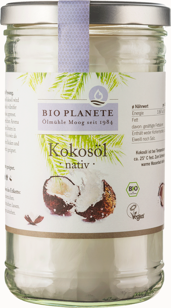 Олія кокосова Bio Planete неочищена органічна 950 мл (4260355584242) - зображення 1