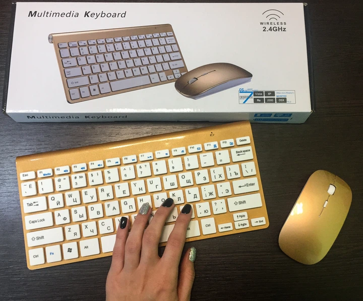 Беспроводная клавиатура KeyBoard + Мышка Wireless ART-5263/902 (241840) - изображение 6