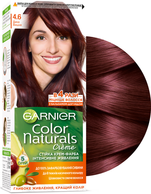 Краска для волос Garnier Color Naturals, тон 4,3, золотистый каштан