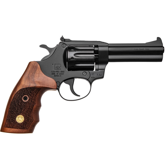 Револьвер під патрон Флобера Alfa 441 (4.0", 4.0 мм), ворон-дерево - зображення 2