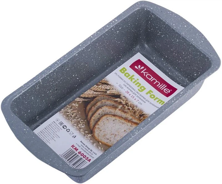 Форма Kamille Bakery Marble для выпечки 28х15х6.8см - Фото 1 Форма Kamille Bakery Marble для выпечки 28х15х6.8см - изображение 1