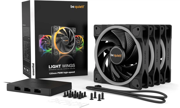 Кулер be quiet! Light Wings 120 мм PWM High-Speed Triple-Pack (4260052188811) - зображення 5