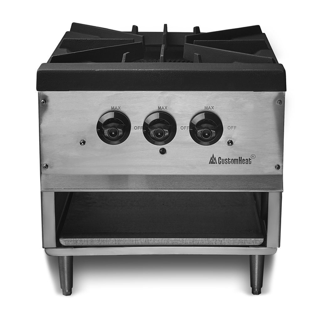 Плита газовая 1-конфорочная (3-х контурная) G48CE CustomHeat – низкие ...
