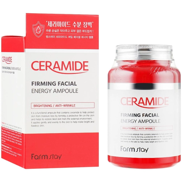 Омолаживающая сыворотка для лица с керамидами FarmStay Ceramide Firming Facial Energy Ampoule 250 мл (8809674690751) 