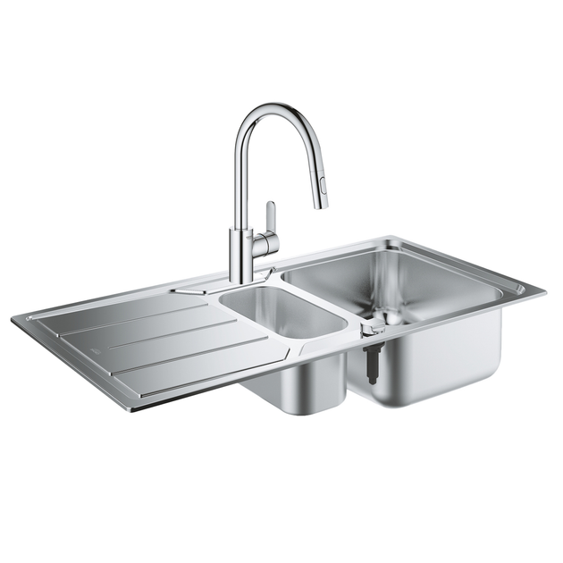 Набор Grohe мойка кухонная K500 31572SD0 + смеситель Eurostyle .