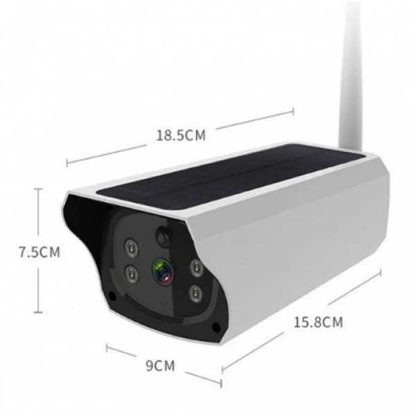 IP WiFi камера Y4P 2.0 Мп 4G Sim с удаленным доступом уличная с солнечной панелью (S00450) - изображение 6
