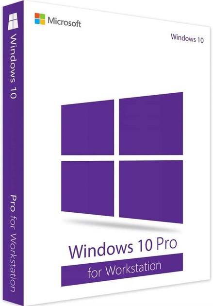 ПО Microsoft Windows Pro for Wrkstns 10 64Bit Ukrainian 1pk DSP OEI DVD (HZV-00083) - зображення 1