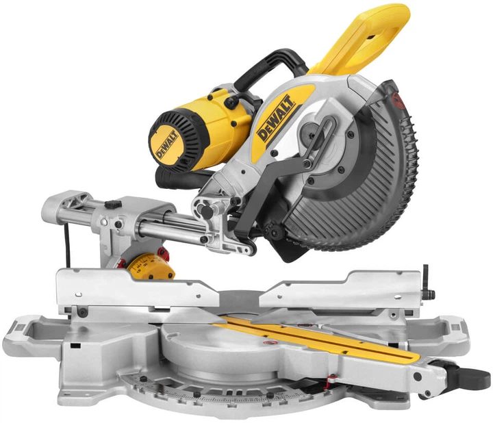 Пила торцювальна з протяжкою DeWalt мережева 1675 Вт DWS727 (5035048707159) - зображення 3