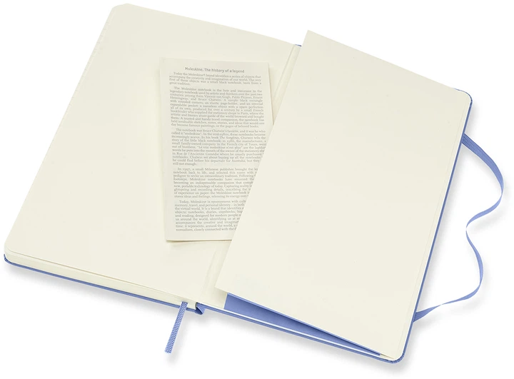 Записная книга Moleskine Classic 13 x 21 см 240 страниц без линовки Голубая (8056420850826) - Фото 4 Записная книга Moleskine Classic 13 x 21 см 240 страниц без линовки Голубая (8056420850826) - изображение 4