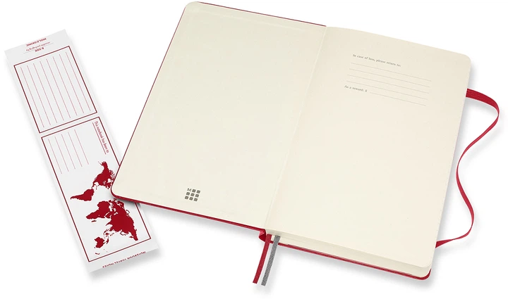 Записная книга Moleskine Classic Expanded 13 х 21 см 400 страниц без линовки Красная (8053853606204) - изображение 4
