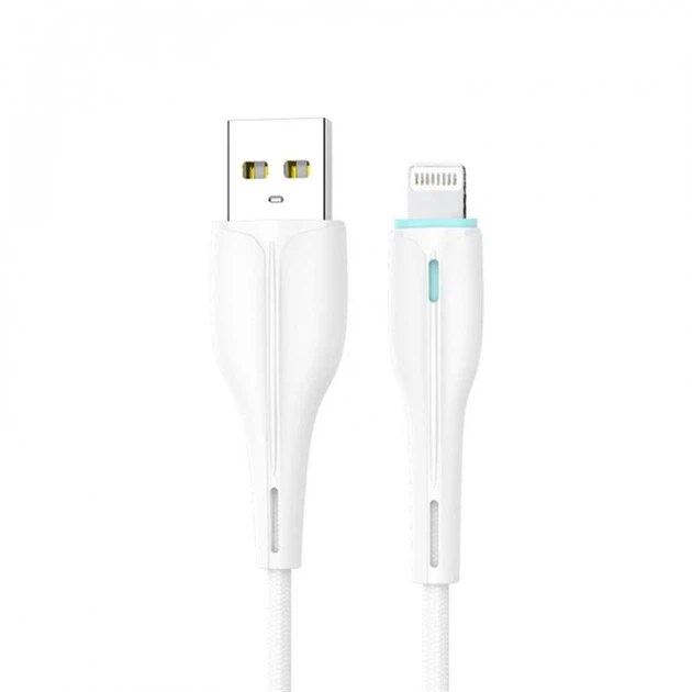 Кабель SkyDolphin S48L 3А Білий - Фото 1 Кабель SkyDolphin S48L 3А Білий - зображення 1