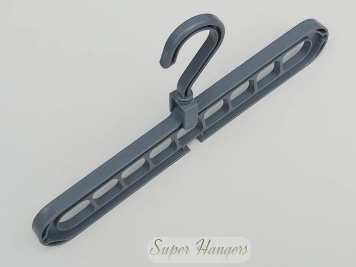 Чудо вешалка органайзер Hanger GR9 для одежды серого цвета - изображение 3