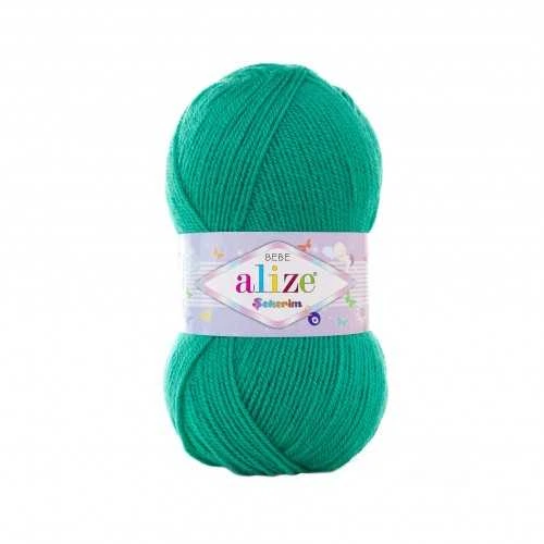 Пряжа Alize Sekerim Bebe 610 Смарагд - Фото 1 Пряжа Alize Sekerim Bebe 610 Смарагд - изображение 1