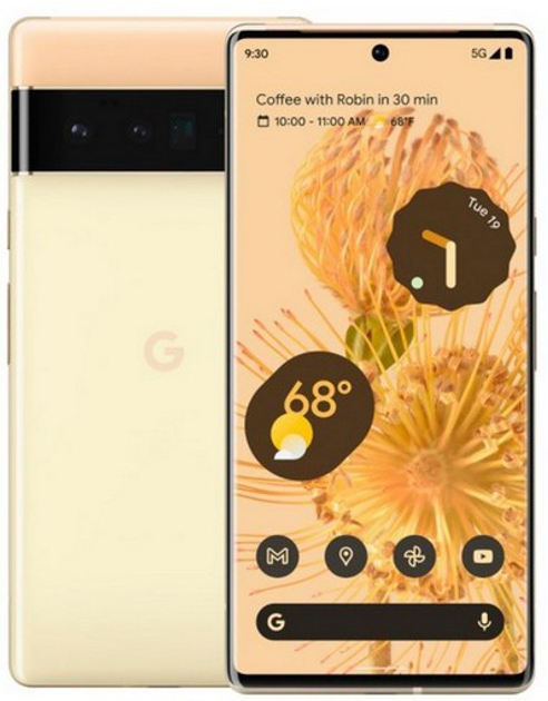 Google Pixel 6 Pro 本体 Sorta Sunny 128GB Мобильный телефон Google Pixel 6 Pro 12/128GB Sorta Sunny