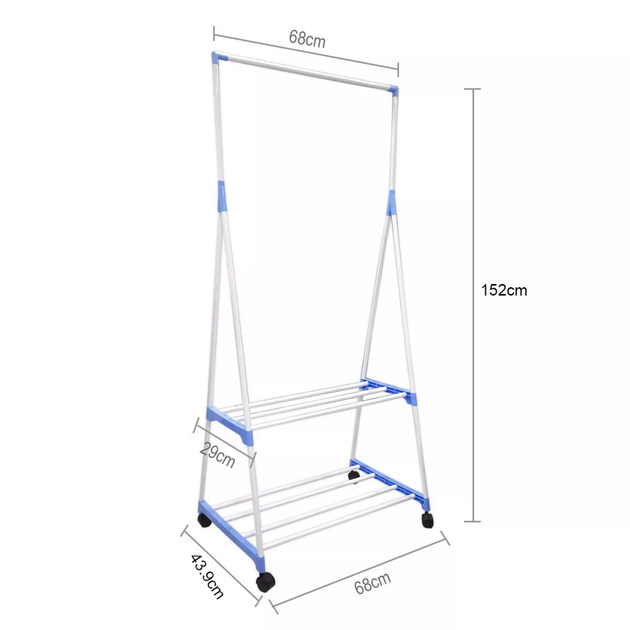 Вешалка для одежды Clothes Rack 68х43.9х152см - Фото 3 Вешалка для одежды Clothes Rack 68х43.9х152см - изображение 3