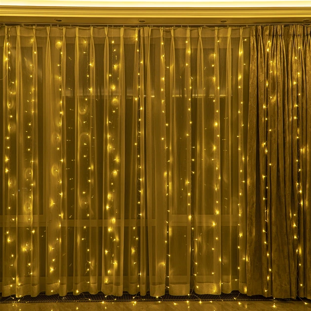 Декоративная гирлянда BERGER 2110-E-300 Warm 300 LED Теплый 3 м/10 шт x ...