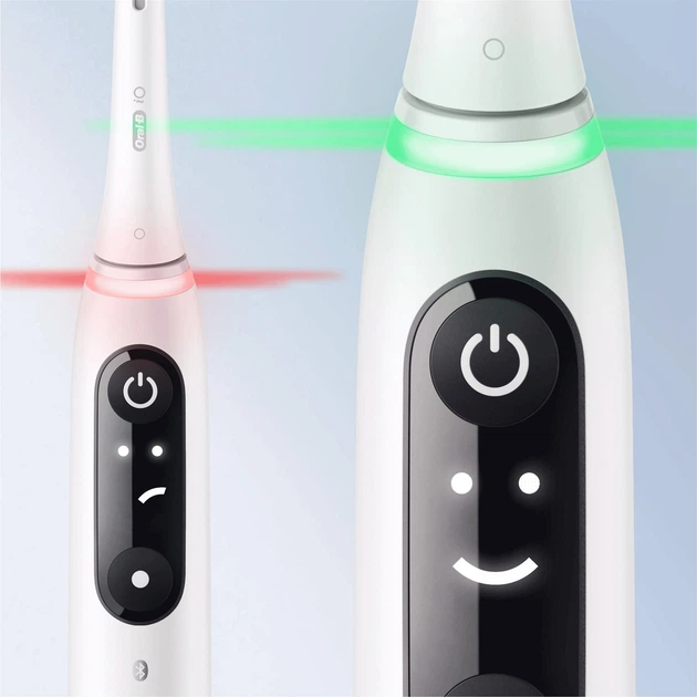 Zestaw szczoteczek elektrycznych Oral-B iO6 Duo Pack White/Pink (4210201381877) - Zdjęcie 4 Zestaw szczoteczek elektrycznych Oral-B iO6 Duo Pack White/Pink (4210201381877) - obraz 4