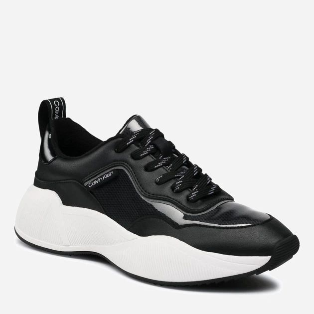 Sneakersy damskie na wysokiej platformie do kostki Calvin Klein Beaulah B4E00134 37 Czarne (194060717661) - obraz 2