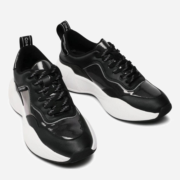 Sneakersy damskie na wysokiej platformie do kostki Calvin Klein Beaulah B4E00134 37 Czarne (194060717661) - obraz 6