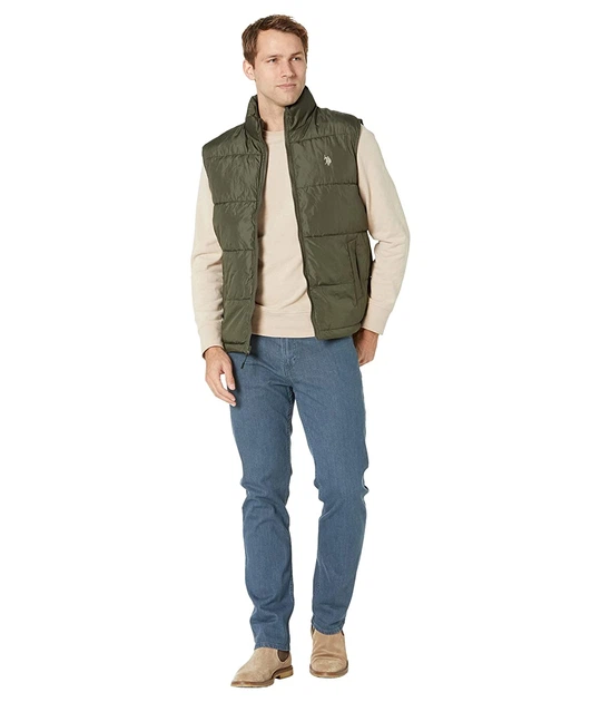 Жилет утеплений U. S. POLO Signature Vest Green Beret, M (46) (11559119) - зображення 4