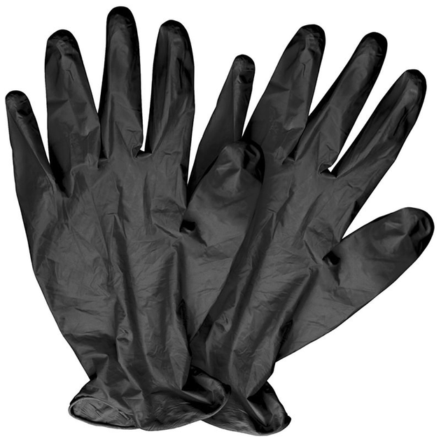 Перчатки Виниловые Неопудренные MEDIOK Черные S (1 шт) - изображение 1