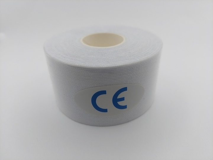Кінезіо тейп Kinesiology tape 3,8 см х 5 м білий - зображення 1