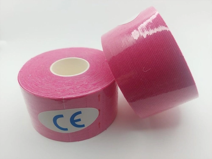Кинезио тейп Kinesiology tape 3,8 см х 5 м розовый - изображение 2