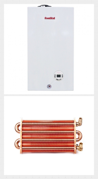 ROZETKA | Газовый котел (турбо) Fondital Minorca CTFS 24 CU (мідний ТО ...
