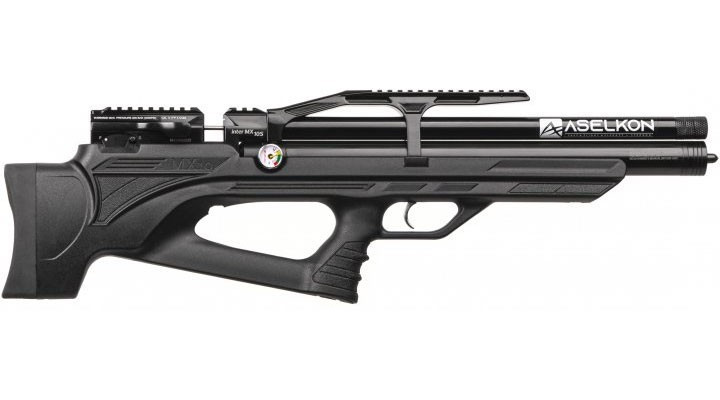 1003770 Пневматична редукторна PCP гвинтівка Aselkon MX10-S Black - зображення 1