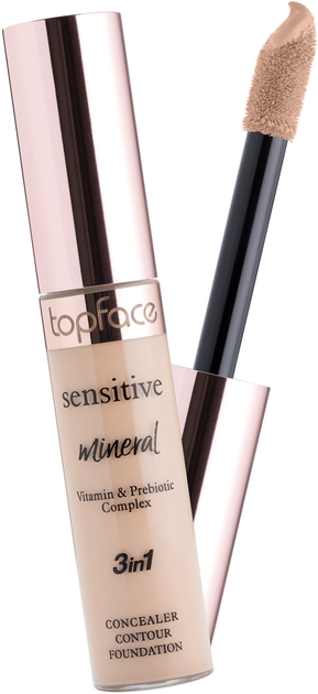 Акція на Консилер TopFace Sensitive Mineral 3 in 1 Concealer PT471 №003 12 мл від Rozetka