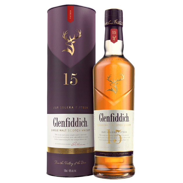 Виски Glenfiddich 15 лет выдержки 0.7 л 40% в подарочной упаковке ...