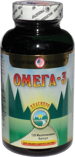 Жирные кислоты Healthyway Production Омега-3 120 капсул (616659002519) - изображение 1