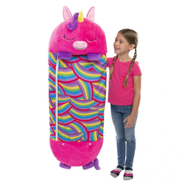 Дитячий спальний мішок-іграшка подушка Єдиноріг 3в1 A-Toys Unicorn 120см Рожевий - Фото 5 Дитячий спальний мішок-іграшка подушка Єдиноріг 3в1 A-Toys Unicorn 120см Рожевий - зображення 5