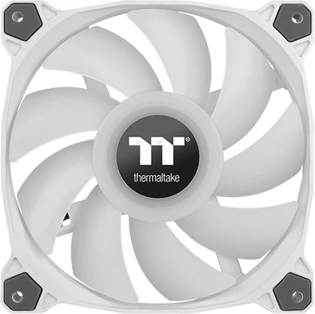 Wentylator chłodnicy Thermaltake Pure Duo 12 ARGB Sync Radiator Fan (2-Fan Pack) White (CL-F097-PL12SW-A) - obraz 3