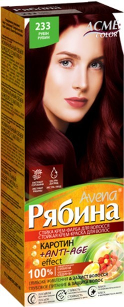 Крем-краска для волос Acme Color Рябина Avena, оттенок 036 (Божоле), 138 мл