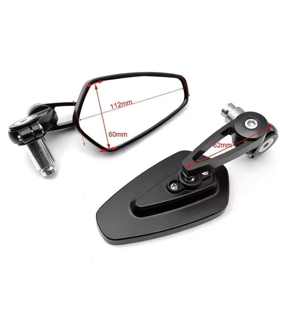 Дзеркала мотоциклетні універсальні Honda CB CBR 600 F3 F4 F4I 1000 RR Ninja ZX 6R 9R 10R Katana дзеркала для мотоцикла - зображення 2