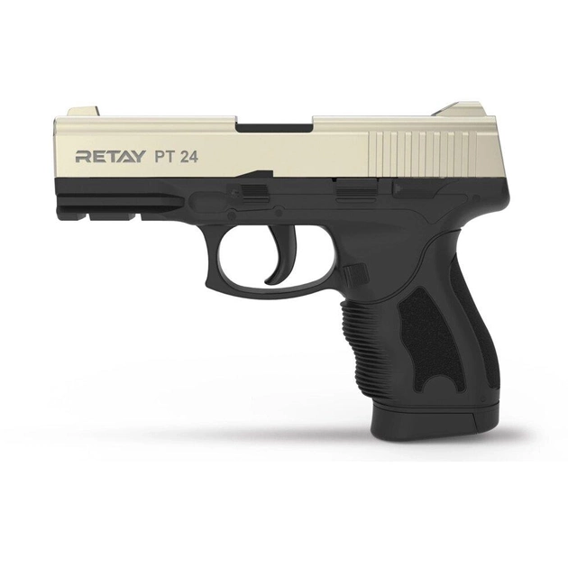 Пистолет стартовый Retay PT24 Taurus 24/7 сигнально-шумовой пугач под холостой патрон сатин Ретай (R506980S) - изображение 1