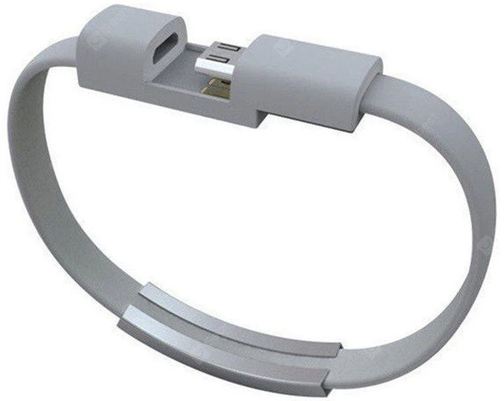 Кабель ExtraDigital Type C to USB браслет 0.2 м Серый (KBU1779) - Фото 5 Кабель ExtraDigital Type C to USB браслет 0.2 м Серый (KBU1779) - изображение 5