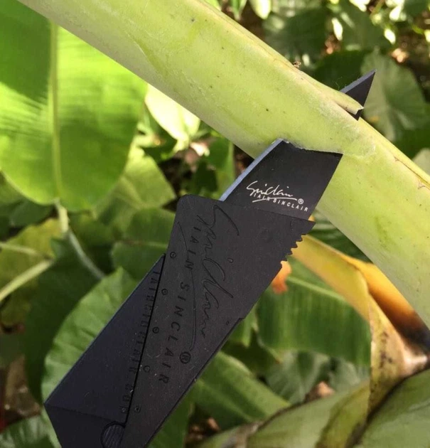 Складной нож карта в бумажник - CardSharp Карточка выживания (582899067) Черный - изображение 3