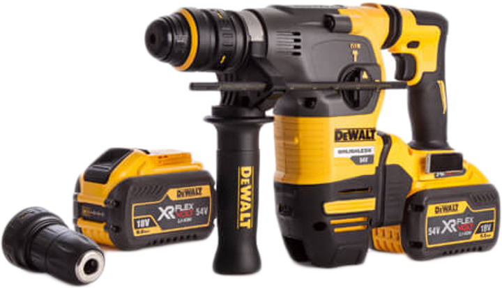 Аккумуляторный перфоратор DeWalt SDS-Plus 54 В XR FlexVolt DCH334X2 - изображение 2
