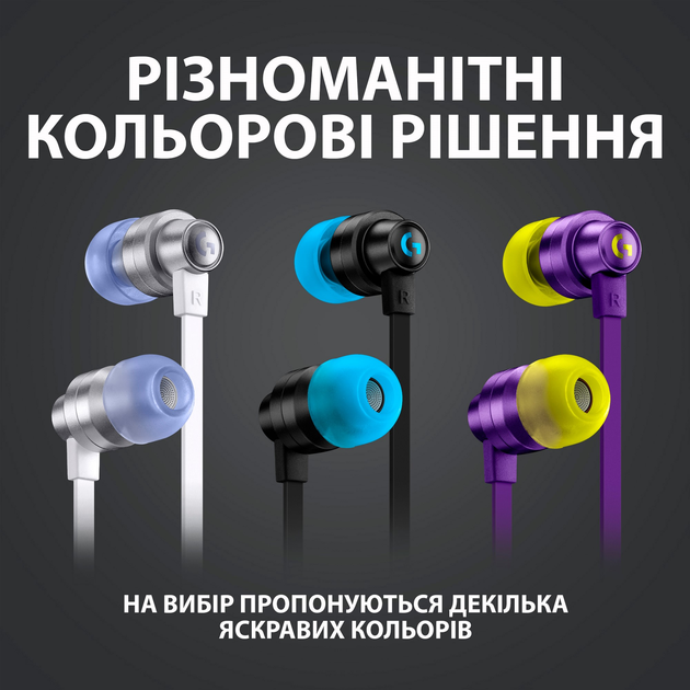 Наушники Logitech G333 Gaming Earphones (981-000924) Black