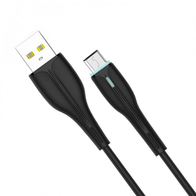 Кабель SkyDolphin S48V USB-microUSB M/M 1 м, 3 А(DL_206F200443B7) - Фото 2 Кабель SkyDolphin S48V USB-microUSB M/M 1 м, 3 А(DL_206F200443B7) - изображение 2