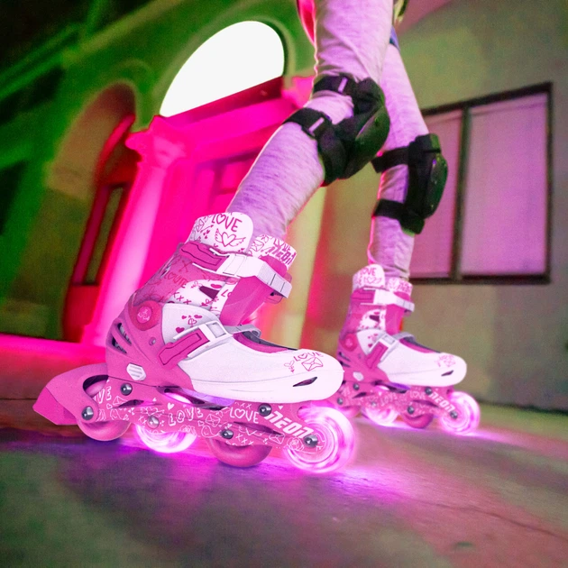 Роликовые коньки Neon Combo Skates Розовый (Размер 34-38) (NT10P4) - Фото 8 Роликовые коньки Neon Combo Skates Розовый (Размер 34-38) (NT10P4) - изображение 8